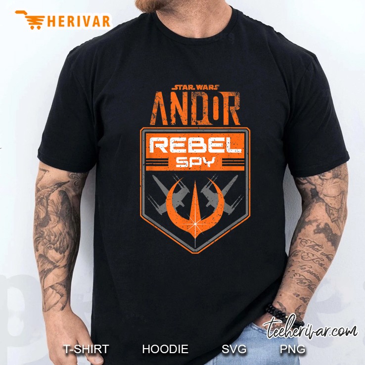 Star Wars Andor Rebel Spy Grunge Emblem Distressed Poster Men T Shirt
