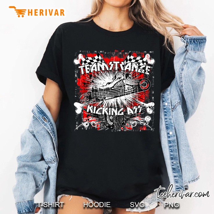 Teamstrange Punk Rock Racer Skeleton Rocking Design Women T Shirt
