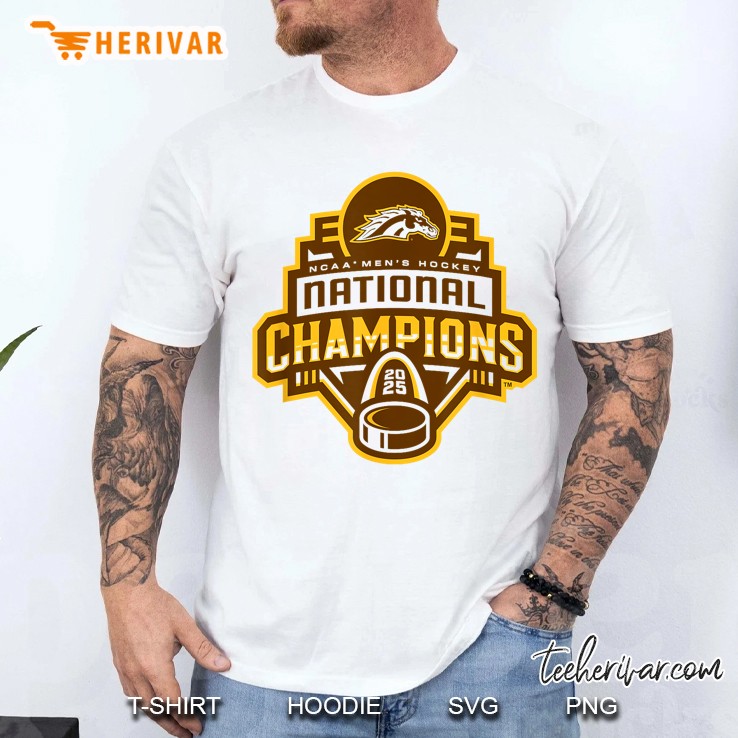 Western Michigan Broncos Mens Hockey National Champs 2025 Men T Shirt