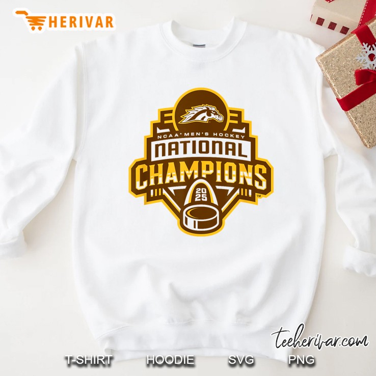Western Michigan Broncos Mens Hockey National Champs 2025 Sweatshirt