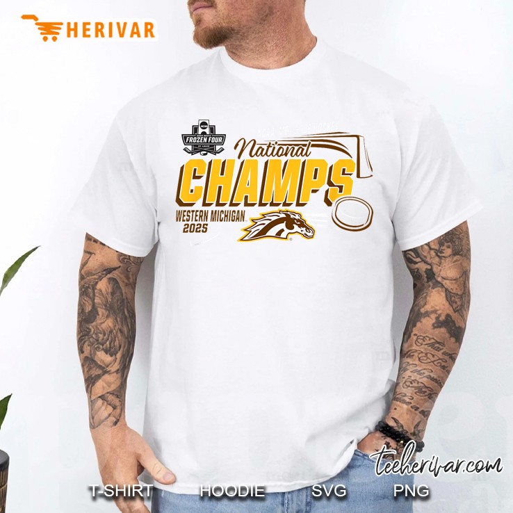 Western Michigan Broncos National Champs 2025 Mens Hockey Men T Shirt