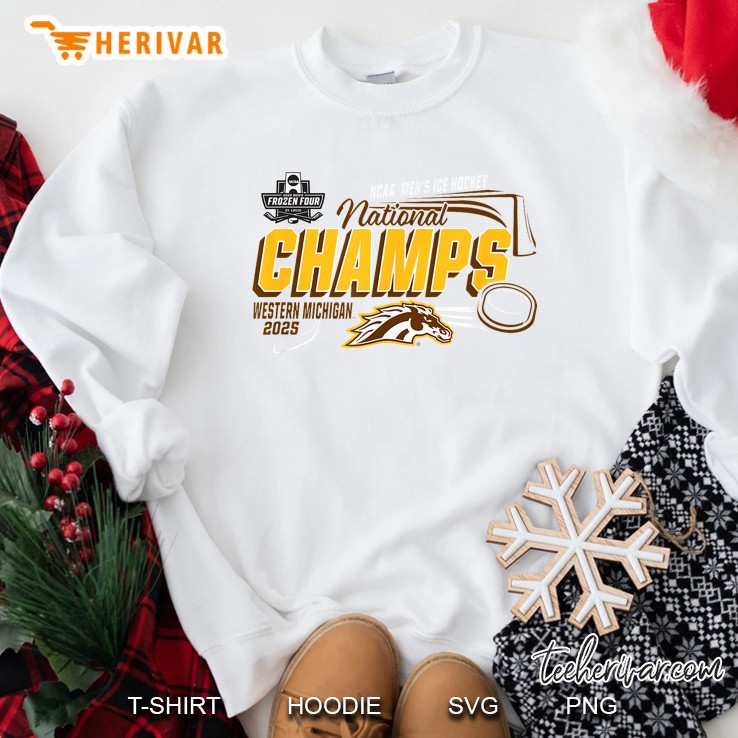 Western Michigan Broncos National Champs 2025 Mens Hockey Sweatshirt