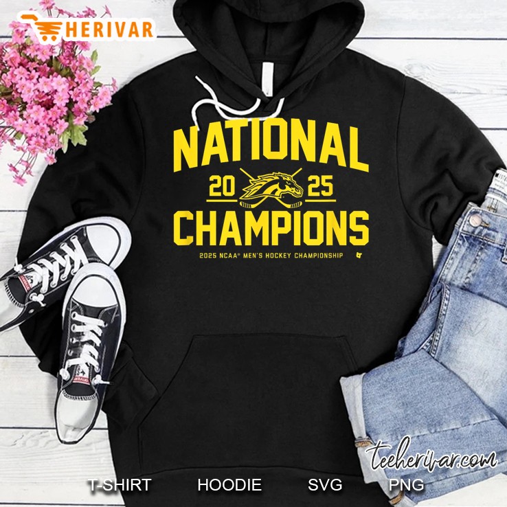Western Michigan Hockey 2025 National Champions Ncaa Hoodie