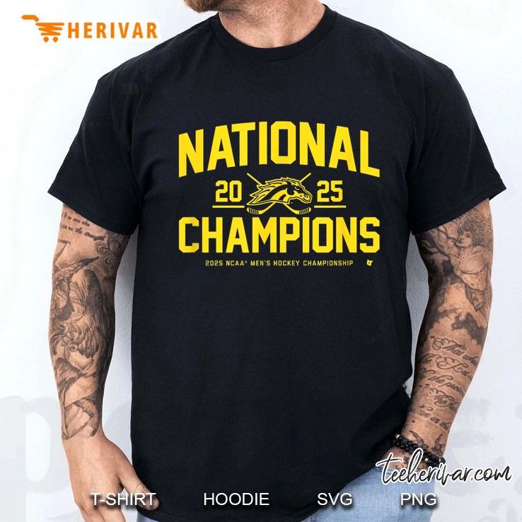 Western Michigan Hockey 2025 National Champions Ncaa Men T Shirt